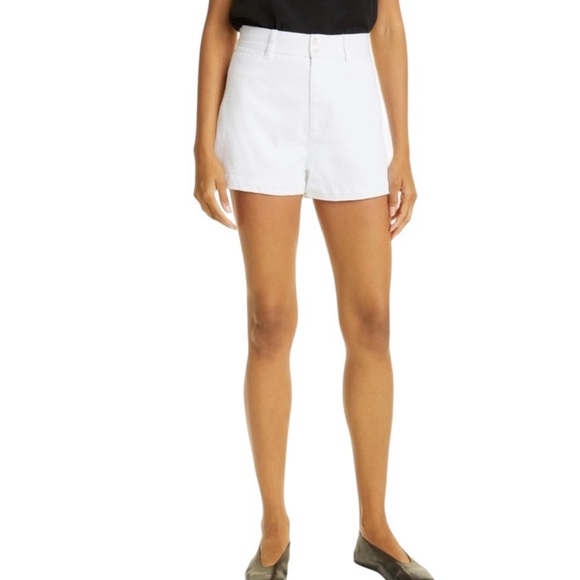 NWT Rebecca Taylor Solid Twill Short High Rise White Size 16